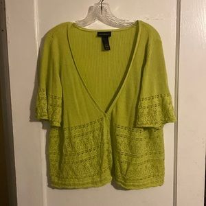 22/24 Lane Bryant Short Sleeve Lightweight Open Front Cardigan Sweater